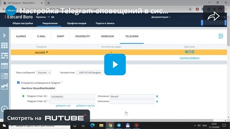 Настройка Telegram-оповещений